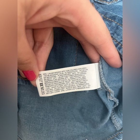 Sfera Denim shirt boys blue long sleeves cotton - Picture 6 of 13